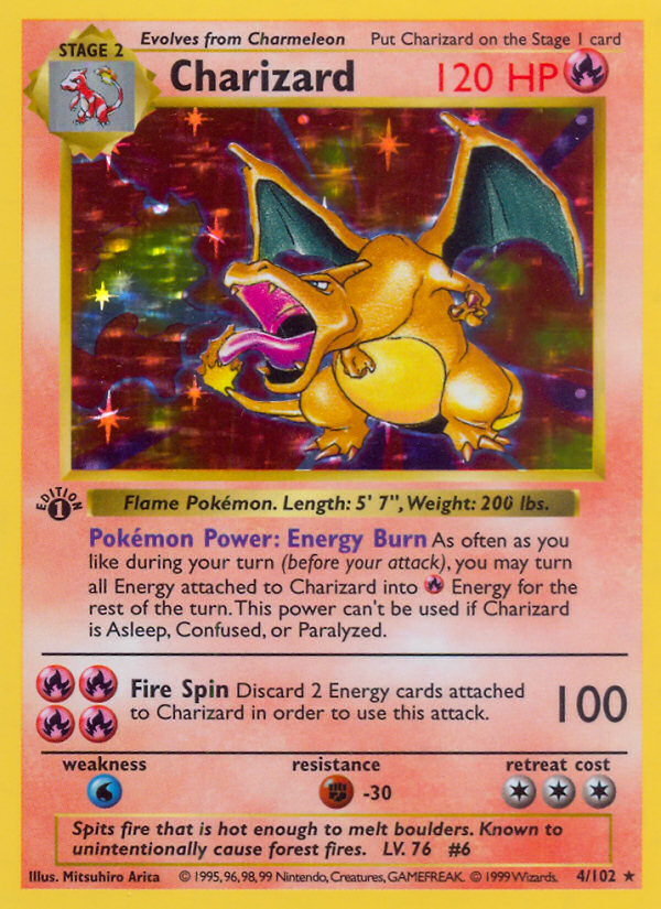 Charizard card front